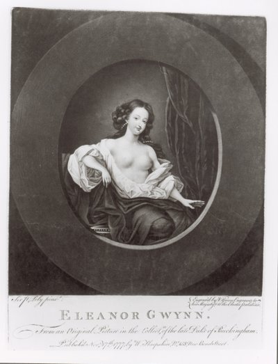 Eleanor (Nell) Gwynne, graviert von Valentine Green, 1777 von Peter Lely